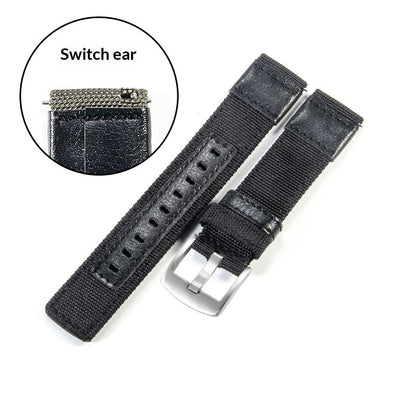 Watch Straps Jeep Canvas Nylon And Leather Straps