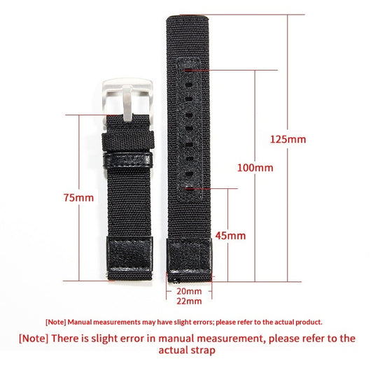 Watch Straps Jeep Canvas Nylon And Leather Straps