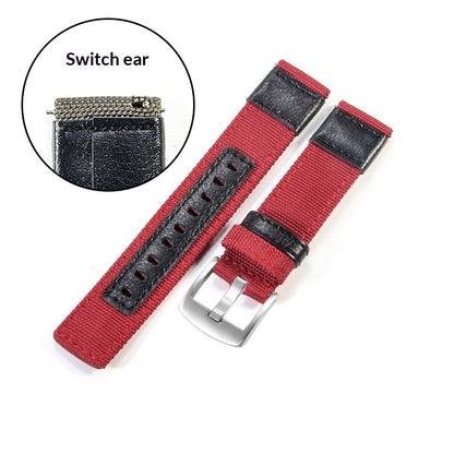 Watch Straps Jeep Canvas Nylon And Leather Straps