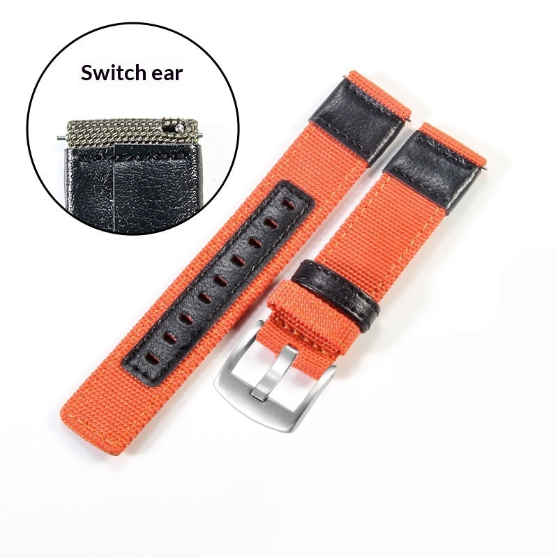 Watch Straps Jeep Canvas Nylon And Leather Straps