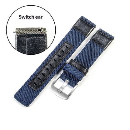Watch Straps Jeep Canvas Nylon And Leather Straps