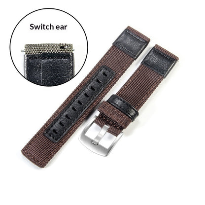 Watch Straps Jeep Canvas Nylon And Leather Straps