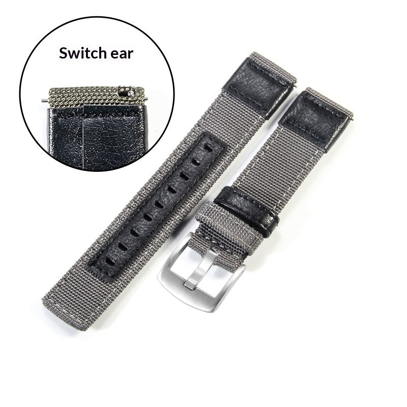 Watch Straps Jeep Canvas Nylon And Leather Straps