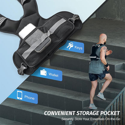 Fitness Reflective Weight Vest Adjustable Weight